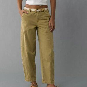 AE Stretch Barrel Cargo Pant Olive Green Size 18